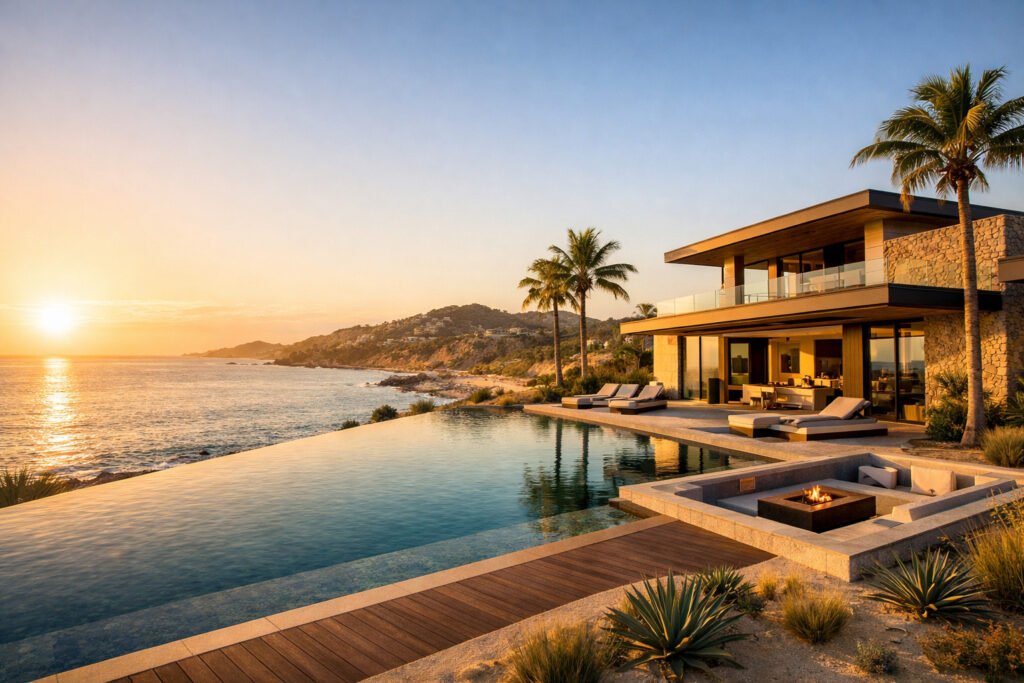 Luxury Los Cabos oceanfront home with infinity pool and Sea of Cortez view for Cabo Prime Realty